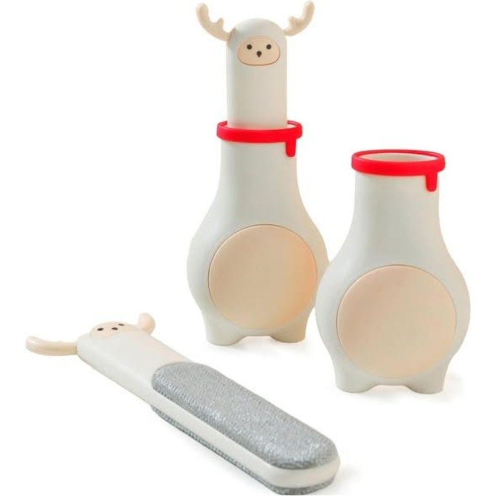 Reusable Lint Roller Pet Hair Remover‎ with Self Cleaning Base